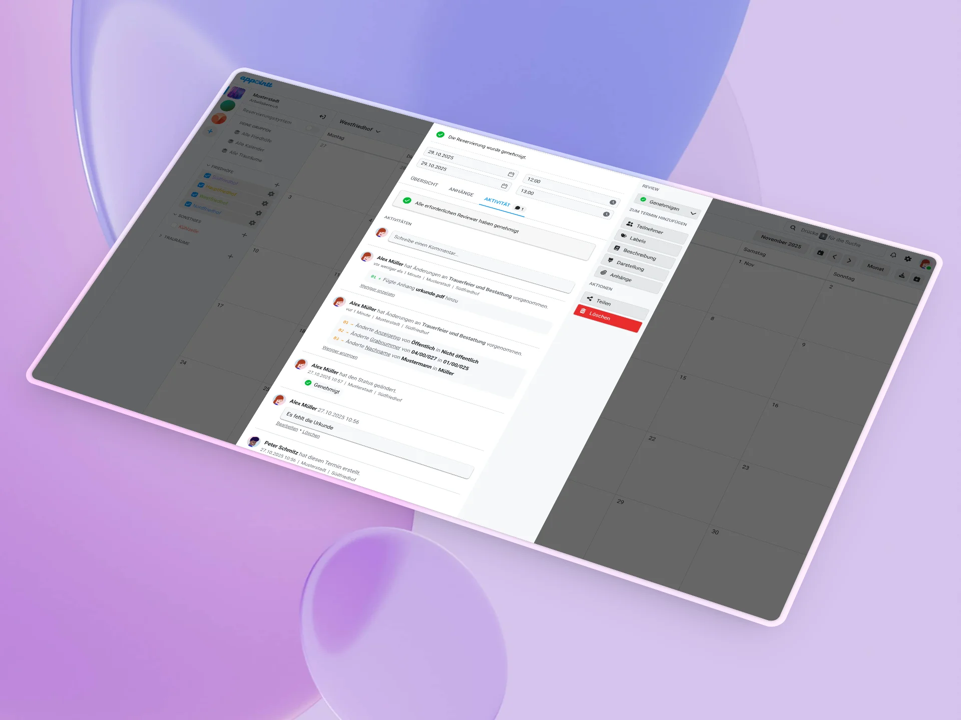 Änderungen nachvollziehbar