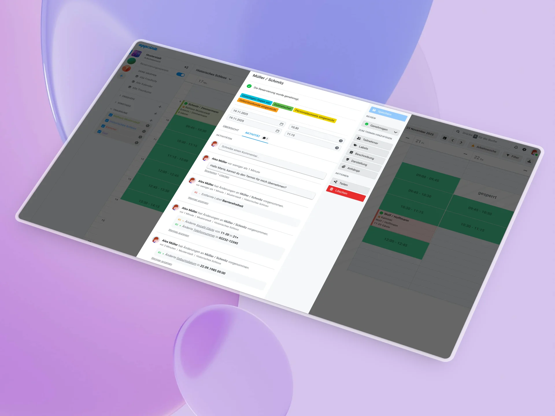 Änderungen nachvollziehbar